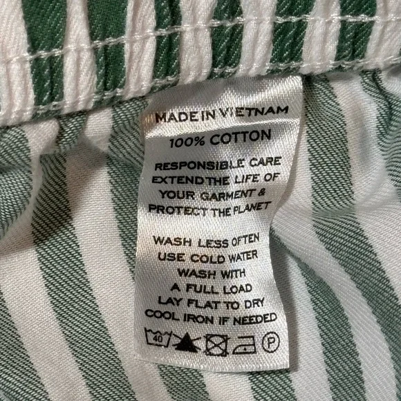 Hill House Cypress Striped Cropped Pajama Pants size Medium Cotton Lightweight - Picture 6 of 6